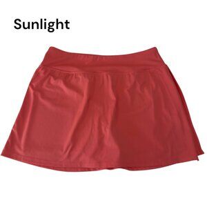 n Fashion Athletic Coral Short Skort Polyester & Spandex Womens SZ L